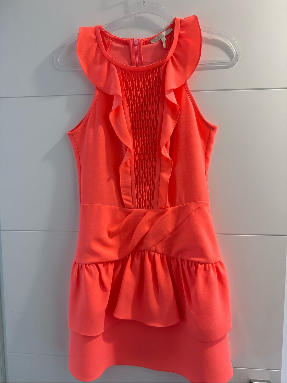 Maje Coral Ruffle-Trim Mini Dress - Picture 4 of 5